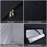 Abri à vélos Garvee pour 4 à 5 vélos, résistant aux intempéries et aux UV, tissu Oxford 210D, dimensions : 220 x 150 x 185 cm, couleur argent. - Argent