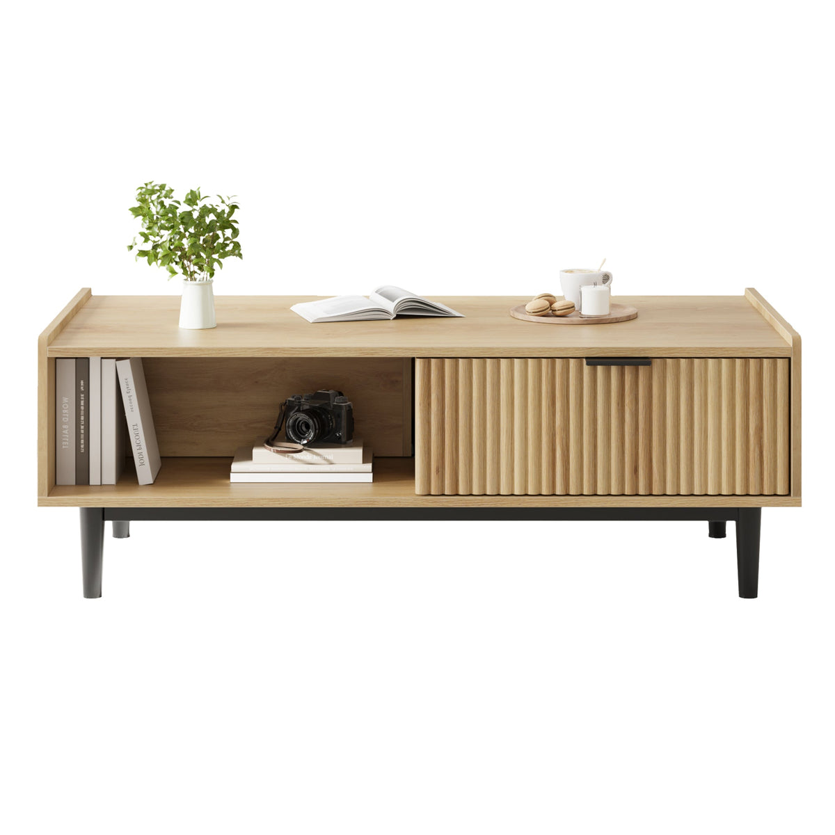 Garvee ensemble de salle à manger pour 4 personnes avec rangement et casier à vin, structure en MDF et métal, gris, gain de place, idéal pour les petites pièces