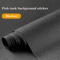 Fond d'aquarium statique Garvee, panneau arrière en film pour aquarium, fond noir pour aquariums, texture mate, découpes précises