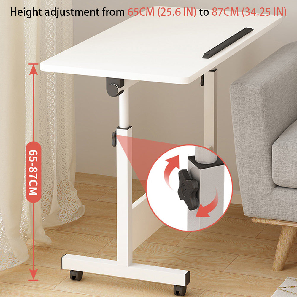 Bureau assis-debout compact Garvee, réglable en hauteur, pliable et mobile grâce à ses roulettes, idéal pour le bureau à domicile et les petits espaces. Stable et peu encombrant. Couleur : noir.