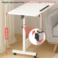 Bureau assis-debout compact Garvee, réglable en hauteur, pliable et mobile grâce à ses roulettes, idéal pour le bureau à domicile et les petits espaces. Stable et peu encombrant. Couleur : noir.