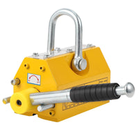 Lève-acier magnétique Garvee, capacité de levage de 400 kg (880 lb), avec poignée en caoutchouc, pour plaques et barres d'acier rondes à usage industriel.