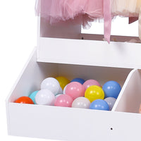 Coffret de rangement Garvee pour déguisements de fille avec lumière et miroir, MDF, rose, chambre d'enfant, 114 x 81 x 48 cm