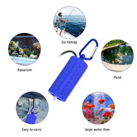 Pompe à air USB Garvee pour aquarium, mini, portable, silencieuse, économe en énergie, tuyau en silicone de 1 m, câble USB de 1,5 m, pour aquariums de petite et moyenne taille.