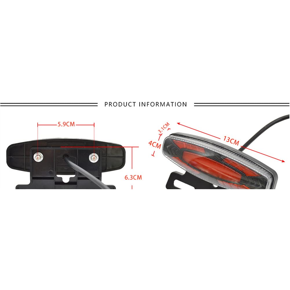 Kit d'éclairage Garvee pour vélo électrique – LED, étanche, idéal pour les déplacements urbains, pour l'éclairage avant et arrière