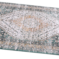 Garvee Waschbarer Teppich 80 x 150 cm Kunstwolle Rutschfest Niedriger Flor Für Schlafzimmer Wohnzimmer Esszimmer