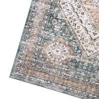 Garvee Waschbarer Teppich 80 x 150 cm Kunstwolle Rutschfest Niedriger Flor Für Schlafzimmer Wohnzimmer Esszimmer