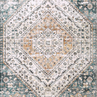 Garvee Waschbarer Teppich 80 x 150 cm Kunstwolle Rutschfest Niedriger Flor Für Schlafzimmer Wohnzimmer Esszimmer