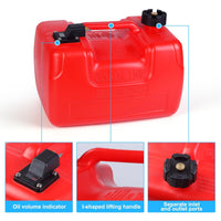 Réservoir de carburant marin portable Garvee de 12 litres (3 gallons) avec poignée en forme de I pour bateaux et kayaks, durable et étanche.