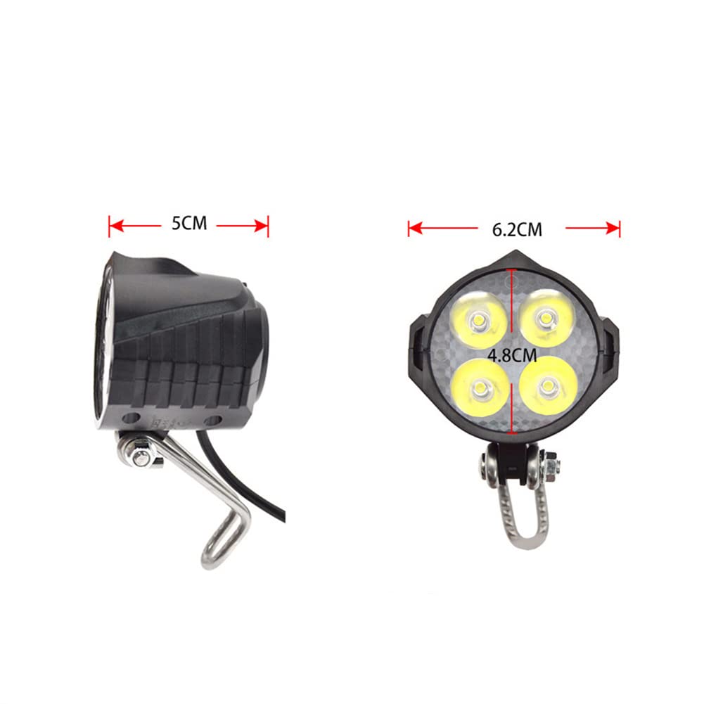 Kit d'éclairage Garvee pour vélo électrique – LED, étanche, idéal pour les déplacements urbains, pour l'éclairage avant et arrière