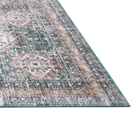 Garvee Waschbarer Teppich 80 x 150 cm Kunstwolle Rutschfest Niedriger Flor Für Schlafzimmer Wohnzimmer Esszimmer