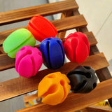 Ensemble de 6 sangles de canne à pêche en silicone Garvee, avec 5 tailles de trous, pour la pêche en extérieur. Protection, durabilité et portabilité garanties. Disponibles en 6 couleurs. - Noir