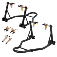 Support de levage pour moto Garvee, capacité de 400 kg, en acier robuste et réglable, avec roues, pour atelier et garage.