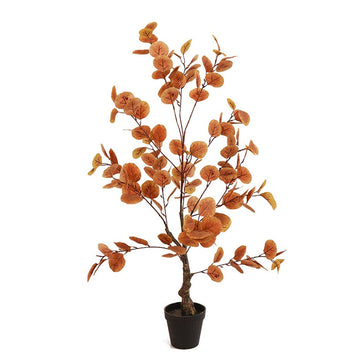 Garvee eucalyptus artificiel 90 cm, feuilles réalistes, pot en plastique, décoration intérieure et fêtes