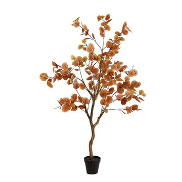 Garvee eucalyptus artificiel 120 cm, feuillage réaliste en soie, branches flexibles, vert, pour salon et bureau