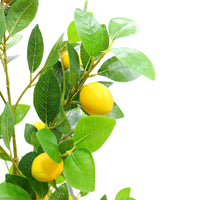 Citronnier artificiel Garvee de 1,5 m, réaliste, facile d'entretien, durable, résistant aux UV, compact, pour intérieur et véranda