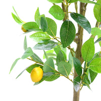 Citronnier artificiel Garvee de 1,5 m, réaliste, facile d'entretien, durable, résistant aux UV, compact, pour intérieur et véranda