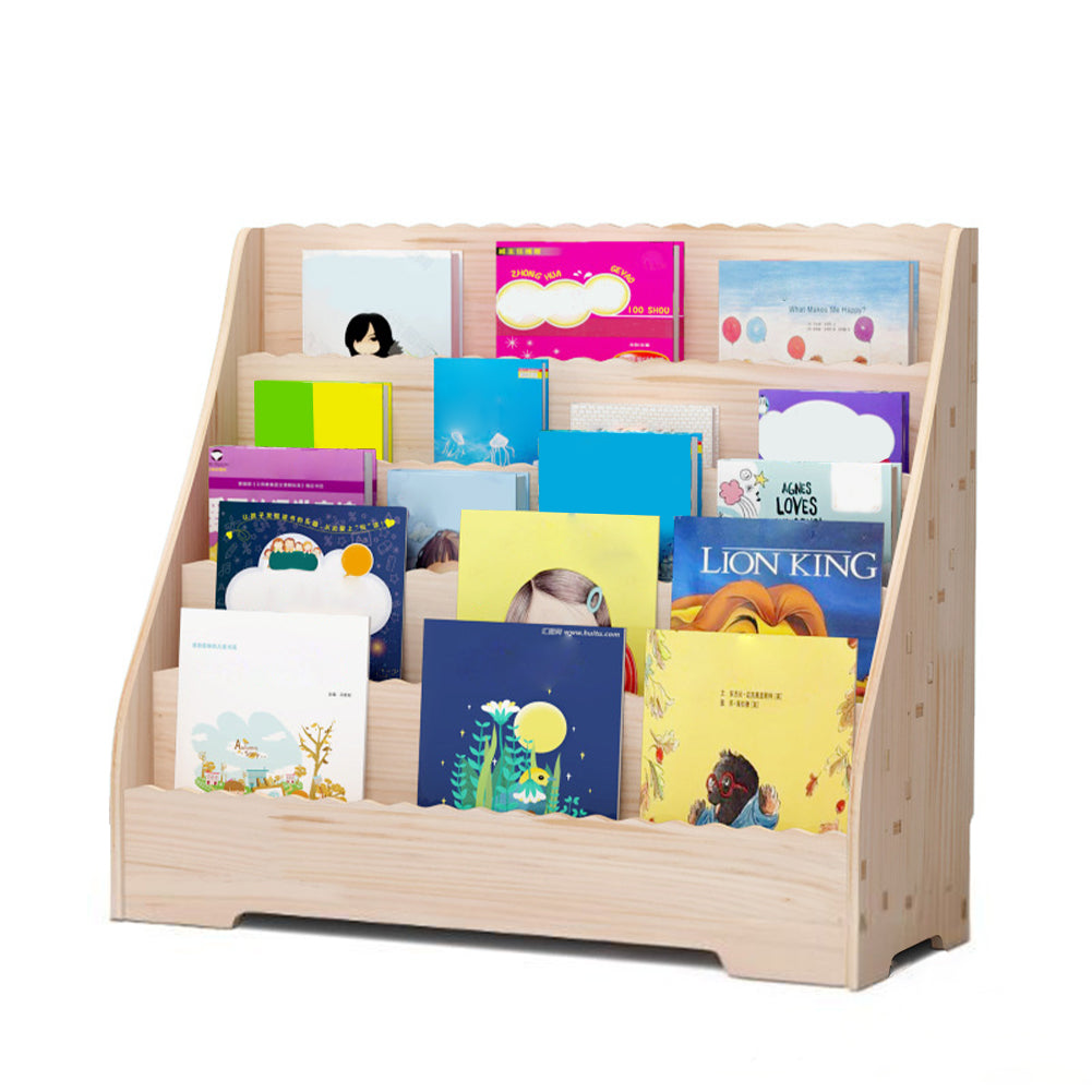 Garvee Bibliothèque pour enfants, 5 niveaux, en bois avec protection anti-basculement, pour la salle de jeux et le salon, sans danger pour les enfants