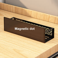 Ensemble de 4 pièces Garvee pour épices magnétiques, avec aimant puissant, pour la cuisine et le réfrigérateur, en acier inoxydable au carbone, avec porte-essuie-tout, noir.