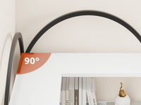 Garvee étagère d'angle style industriel en l, 5 niveaux, structure métallique, pour salon et chambre, 174 × 78 × 78 cm, noire