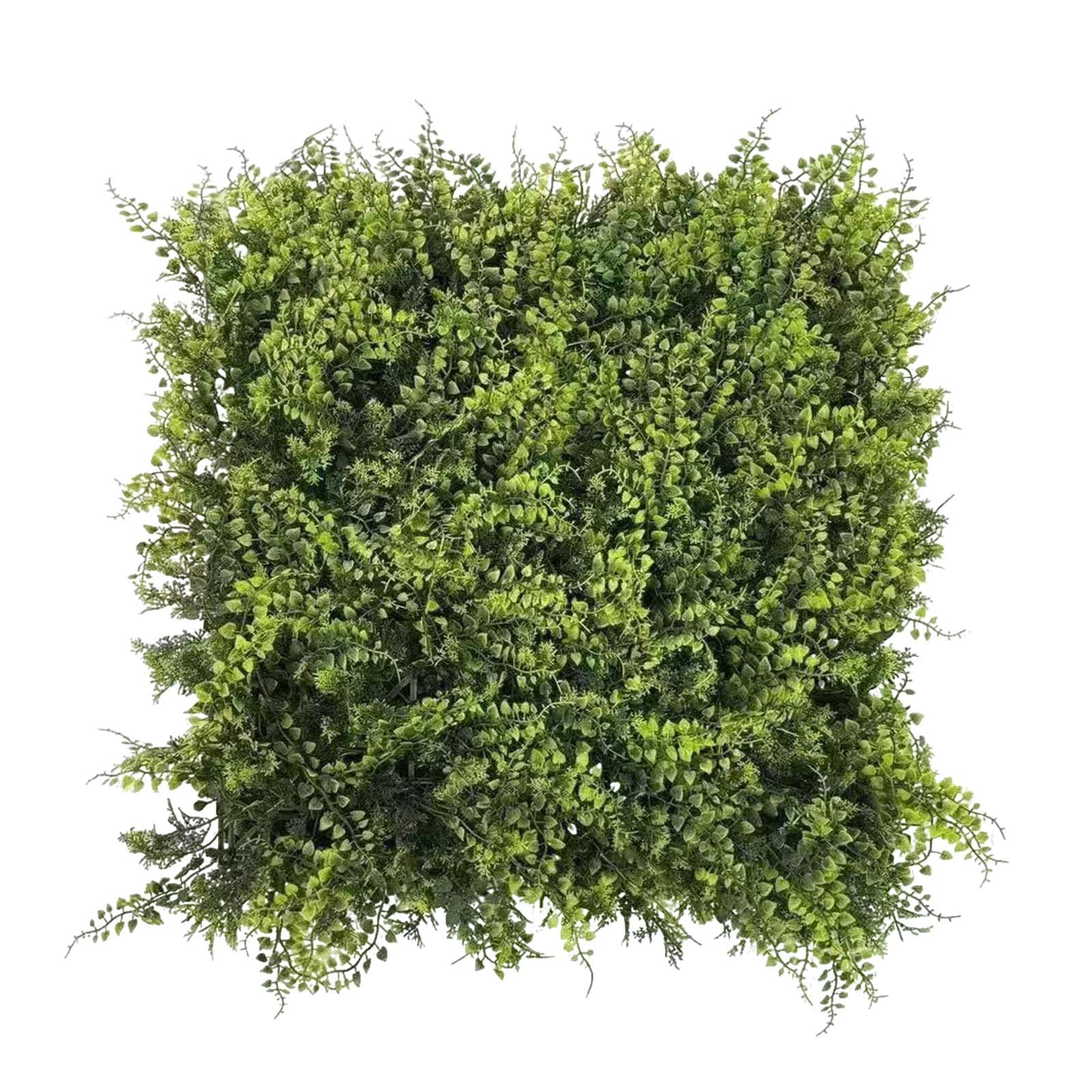 Garvee Lot de 12 panneaux artificiels en buis, 20 x 20 cm, résistants aux UV, flexibles, en polyéthylène, pour jardin et intérieur, vert