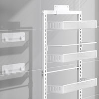 Organisateur de porte Garvee à 6 niveaux, en métal, réglable en hauteur, capacité de charge de 36 kg, pour la cuisine et le rangement, fixation murale ou sur porte, noir