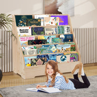 Garvee bibliothèque pour enfants, 5 niveaux, en bois avec protection anti-basculement, pour la salle de jeux et le salon, sans danger pour les enfants