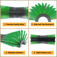 Brosse à gratter pour bétail Garvee - Poils robustes, fixation par vis pour étable et pâturage, conception flexible pour bovins, chèvres, chevaux et porcs - Élimination efficace des parasites