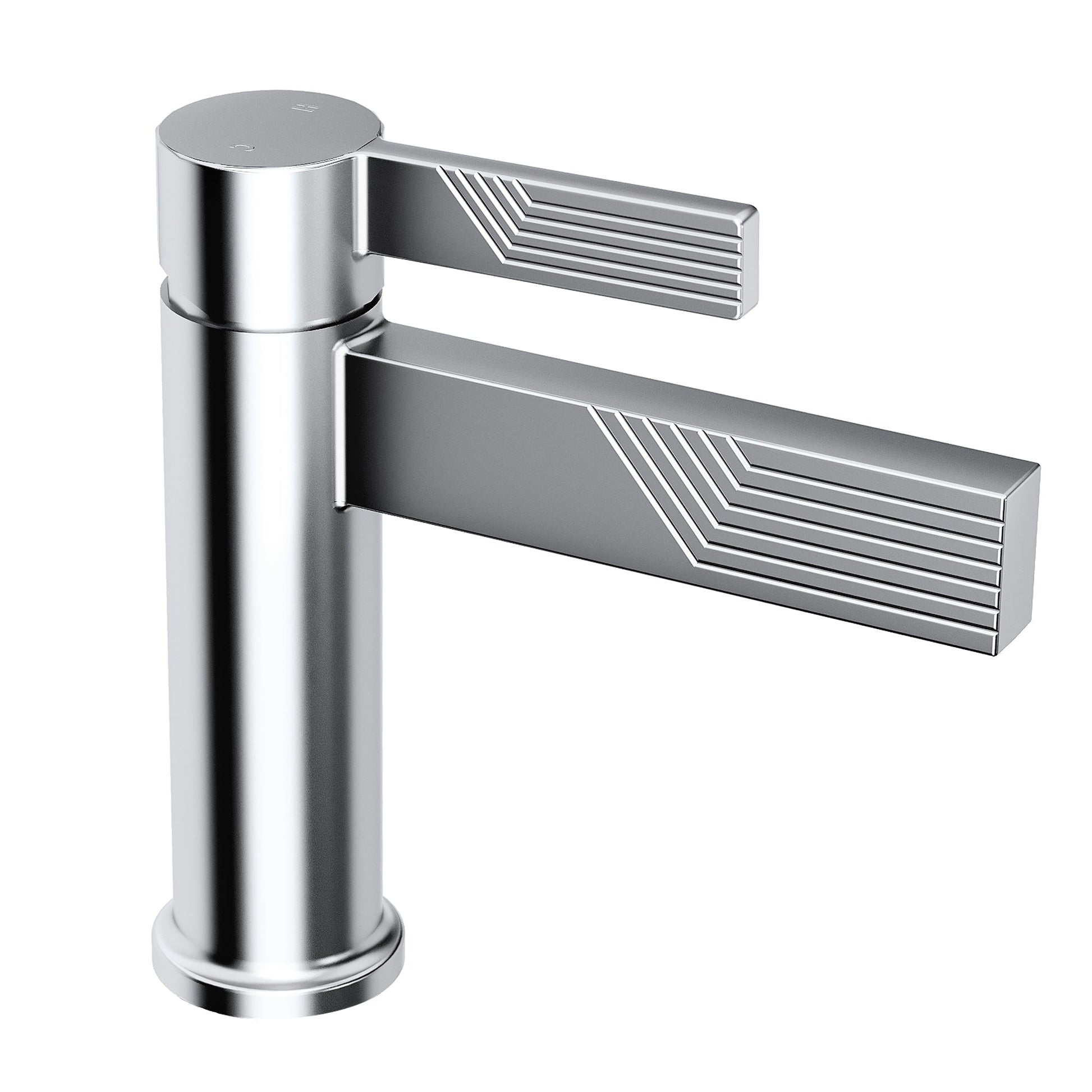 Mitigeur de lavabo chromé Garvee – Mitigeur de salle de bain monocommande, hauteur du bec : 10,8 cm, acier inoxydable, monocommande, design moderne et installation facile