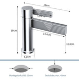 Mitigeur de lavabo chromé Garvee – Mitigeur de salle de bain monocommande, hauteur du bec : 10,8 cm, acier inoxydable, monocommande, design moderne et installation facile
