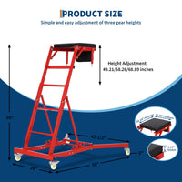 Chariot de mécanicien Garvee Automotive, capacité de 180 kg, réglable, 3 angles d'inclinaison, châssis en acier, rembourré, sac à outils inclus pour atelier et garage