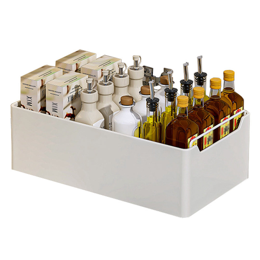 Tiroir de cuisine extensible Garvee, organisateur de cuisine extensible, sans perçage, blanc, 25 cm L x 43 cm P x 14 cm H