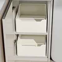 Tiroir de cuisine extensible Garvee, organisateur de cuisine extensible, sans perçage, blanc, 25 cm L x 43 cm P x 14 cm H