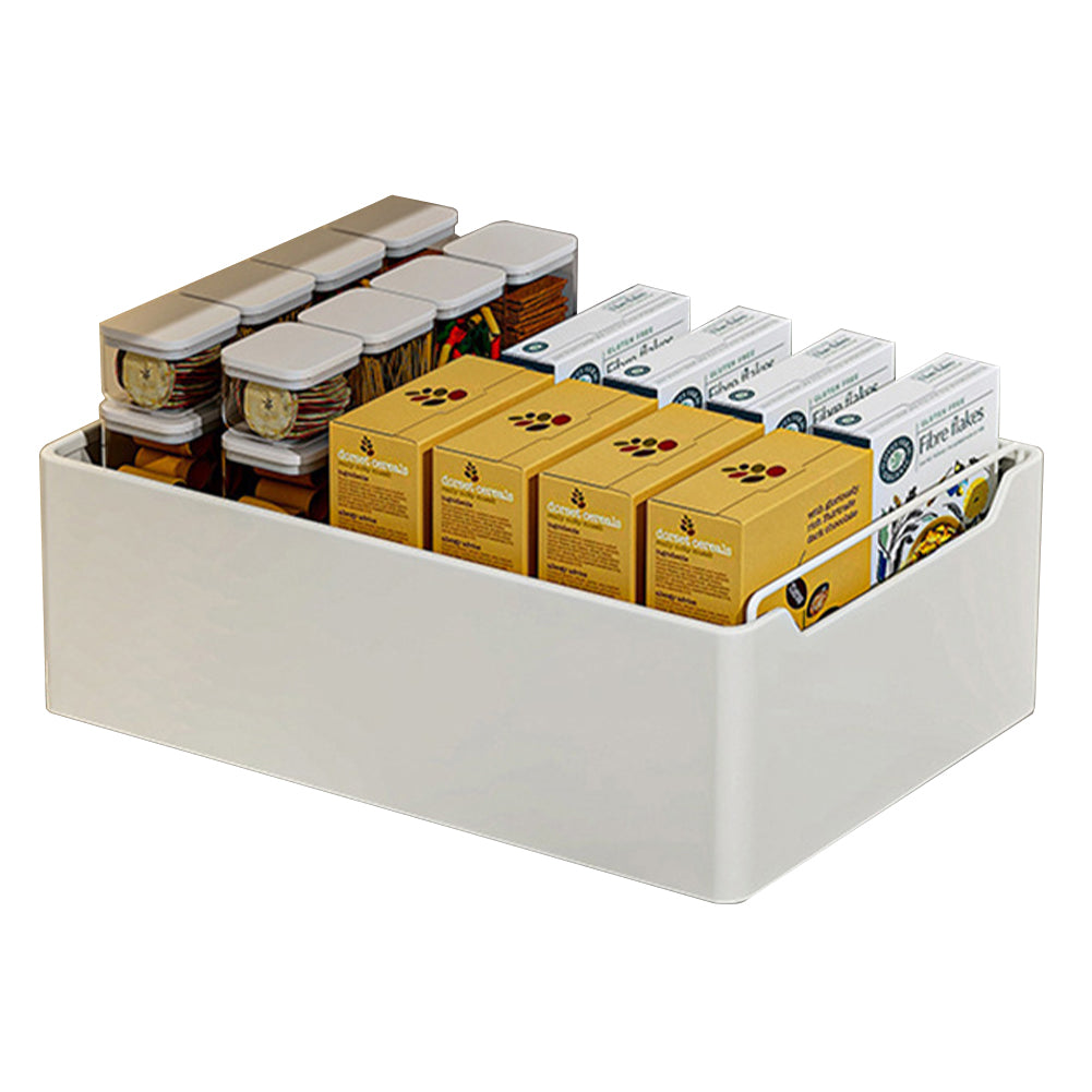 Garvee Tiroir de cuisine extensible, organisateur de cuisine extensible, sans perçage, blanc, 25cm L x 43cm P x 14cm H