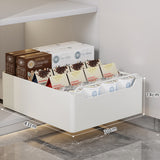 Garvee Organisateur De Tiroir De Cuisine Extensible En Métal Sans Perçage, Coulisses Silencieuses, Acier Carbone Blanc, Pour Armoires Et Bureaux - Largeur 76,2cm