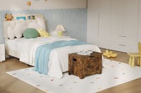 Banc de rangement en bois Garvee de 60 cm avec rabat de sécurité, grand espace de rangement pour salon et chambre, robuste et polyvalent, marron