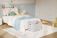 Banc de rangement en bois Garvee 60 cm avec verrou de sécurité, grande capacité, robuste pour salon et chambre, marron