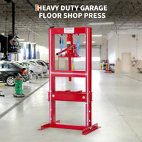 Presse hydraulique Garvee 6 tonnes, cadre en H, table réglable, acier au carbone revêtu de poudre, pour atelier et garage