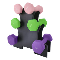 Ensemble d'haltères Garvee en néoprène 3+5+8 lbs, revêtement PVC antidérapant, forme hexagonale, pour les entraînements à domicile