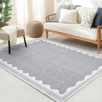 Tapis de chambre Garvee antidérapant 80 x 150 cm en TPR lavable pour chambre d'enfant ou salon