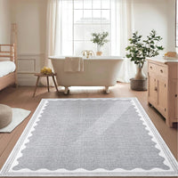 Tapis de chambre Garvee antidérapant 80 x 150 cm en TPR lavable pour chambre d'enfant ou salon