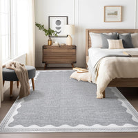 Tapis de chambre Garvee antidérapant 80 x 150 cm en TPR lavable pour chambre d'enfant ou salon
