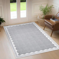 Tapis de chambre Garvee antidérapant 80 x 150 cm en TPR lavable pour chambre d'enfant ou salon