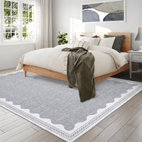 Tapis de chambre Garvee antidérapant 80 x 150 cm en TPR lavable pour chambre d'enfant ou salon