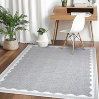Tapis de chambre Garvee antidérapant 80 x 150 cm en TPR lavable pour chambre d'enfant ou salon