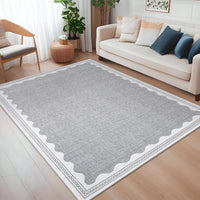 Tapis de chambre Garvee antidérapant 80 x 150 cm en TPR lavable pour chambre d'enfant ou salon