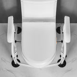 Aide à la verticalisation des toilettes Garvee – Barre d'appui réglable en hauteur 62 × 52 × 65–72 cm, cadre de support antidérapant