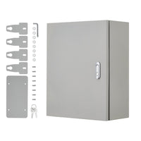 Boîte de jonction électrique Garvee NEMA 4x, boîtier en acier IP66 étanche aux intempéries avec plaque de montage pour l'industrie et la construction