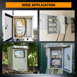 Garvee Boîte de jonction électrique NEMA 4x, boîtier en acier IP66 étanche aux intempéries avec plaque de montage pour l'industrie et la construction - Ash Blanc (Suzhou)