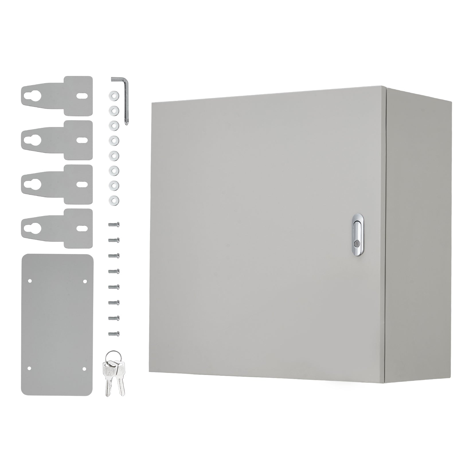Boîte de jonction électrique Garvee NEMA 4x IP66, boîtier en acier avec plaque de montage, étanche aux intempéries pour applications intérieures/extérieures